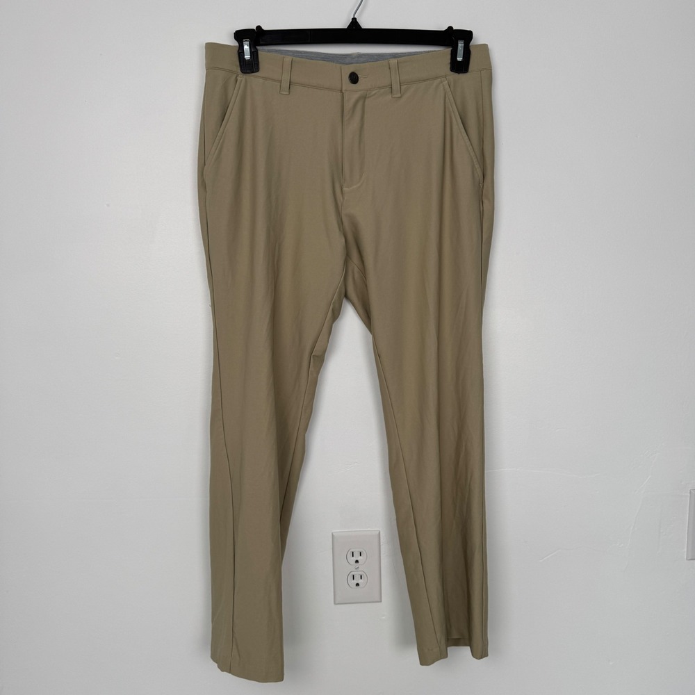 Adidas Mens Ultimate365 Golf Pants Khaki Tan 32x30 Slim Tapered Stretch